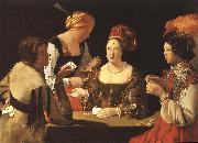 LA TOUR, Georges de Cheater with the Ace of Diamond dh Germany oil painting reproduction